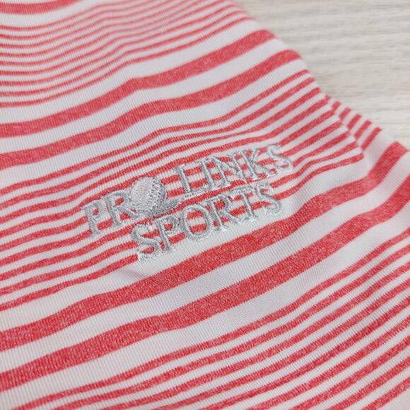 Southern Tide Polo Shirt‎ Mens XL Red Stripe Golf Quick Dry Stretch Valspar Dad - Picture 4 of 9